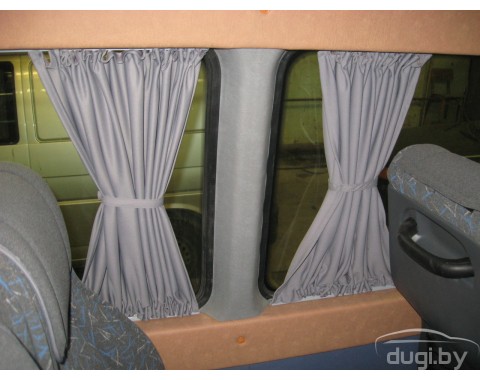 Шторки салонные для Volkswagen Crafter короткая база (серые)